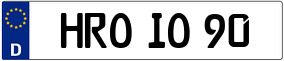 Trailer License Plate